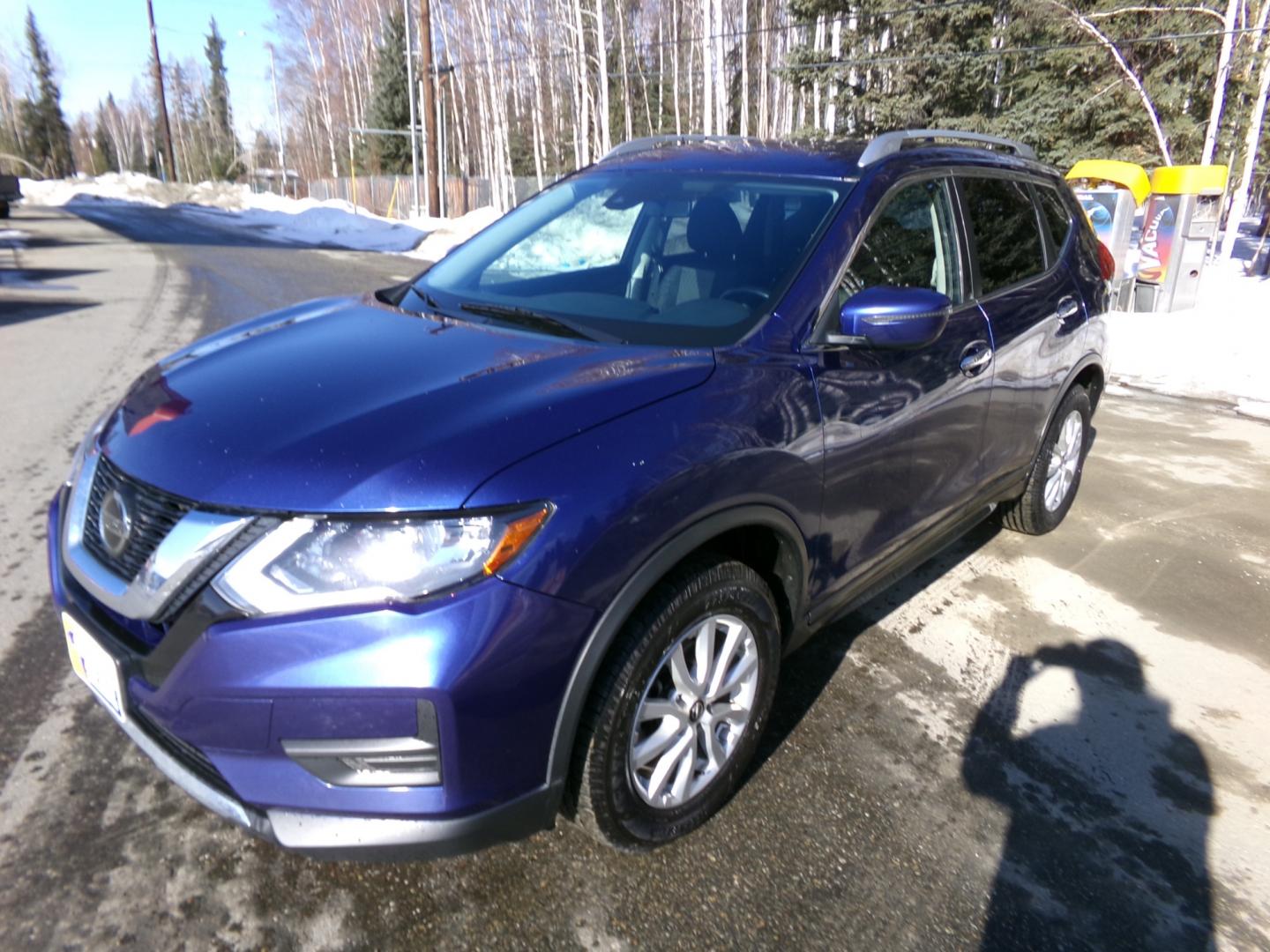 2020 Blue Nissan Rogue S AWD (JN8AT2MV6LW) with an 2.5L L4 DOHC 16V engine, CVT transmission, located at 2630 Philips Field Rd., Fairbanks, AK, 99709, (907) 458-0593, 64.848068, -147.780609 - Photo#0